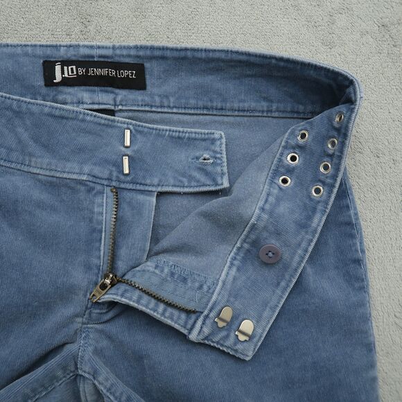 J. Lo By: Jennifer Lopez Jeans Junior's 7 Low-Rise Corduroy Bootcut 28" Inseam - Picture 3 of 14